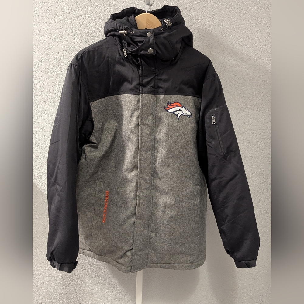 NFL Denver Broncos Jacket Size Large Parka Style